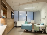 Interior Mock up spaces at the Jacobs Medical Center at UC San Diego